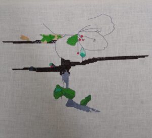 Blackthorn Cross stitch progress